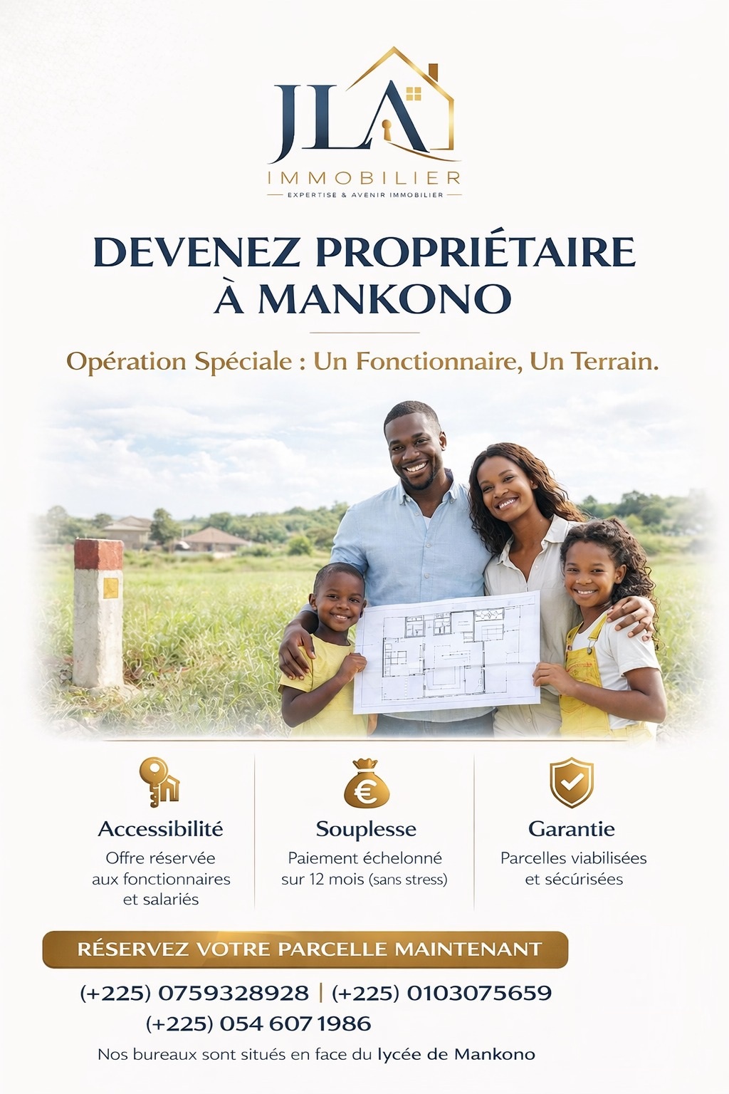 Devenez propriétaire à Mankono - Opération spéciale fonctionnaires